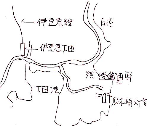 爪木崎灯台周辺図