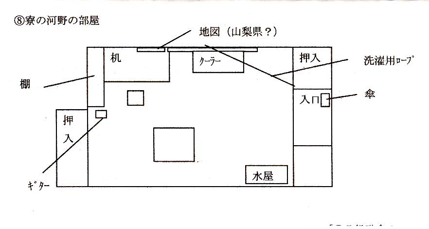 寮の河野の部屋