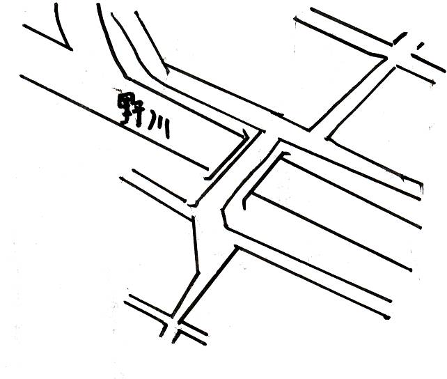 野川水道橋周辺図