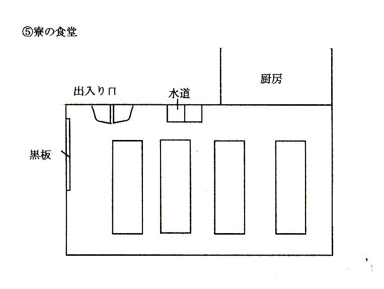 寮の食堂室